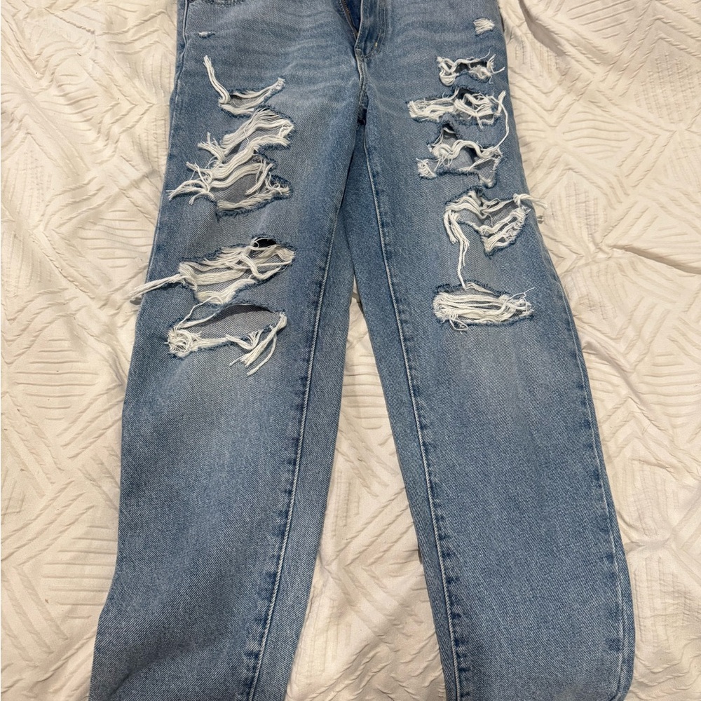 Distressed Blue Women's Jeans